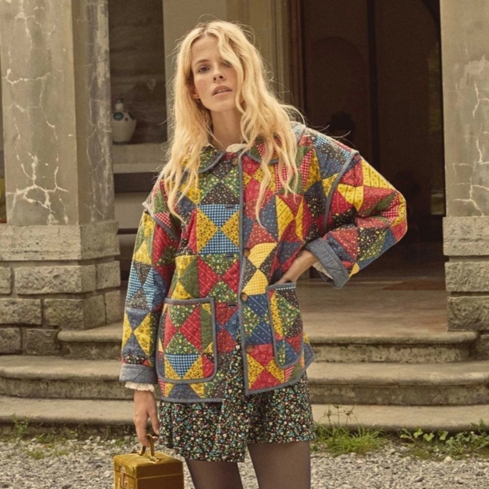 NWT Doen Starling Patchwork Jacket